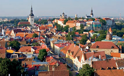 veduta aerea di Tallinn